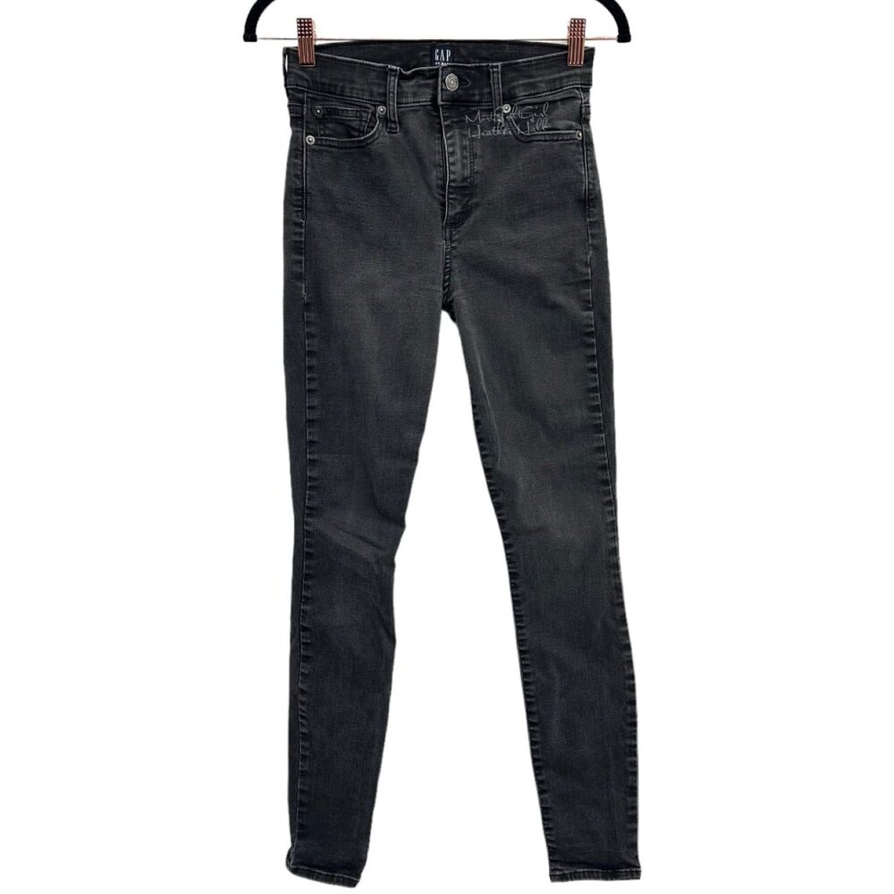 Gap Black Denim High-Rise Jeggings Size 24